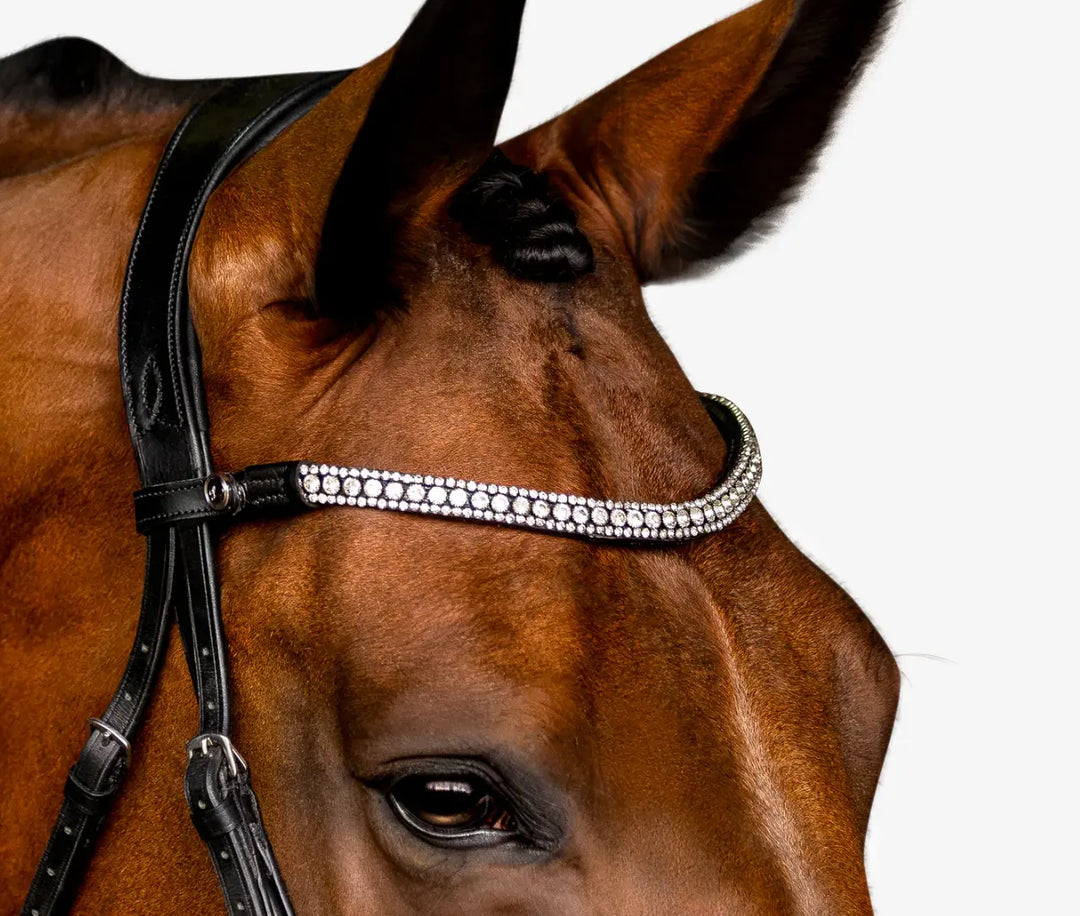 Lumiere Amie Flat Black Patent Leather Bridle