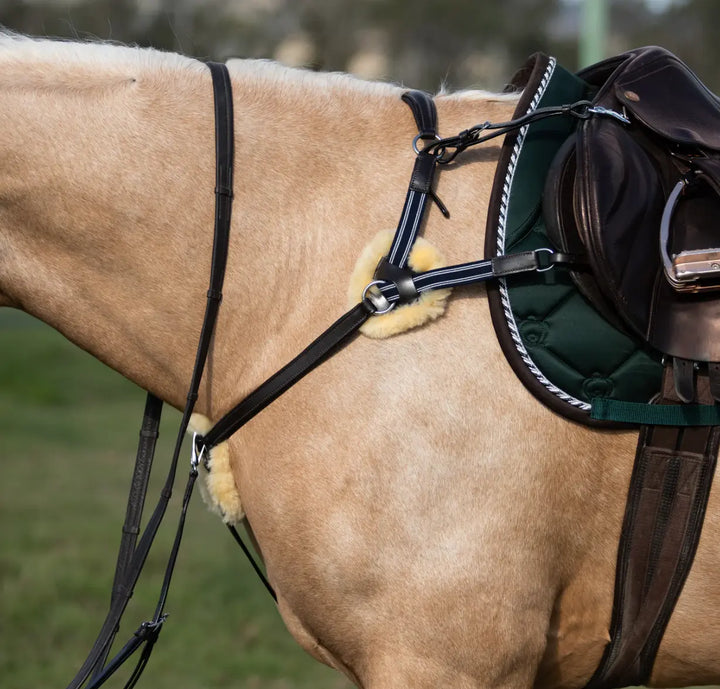 Lumiere Antiqua 5-Point Leather Breastplate