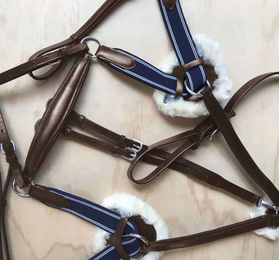 Lumiere Antiqua 5-Point Leather Breastplate