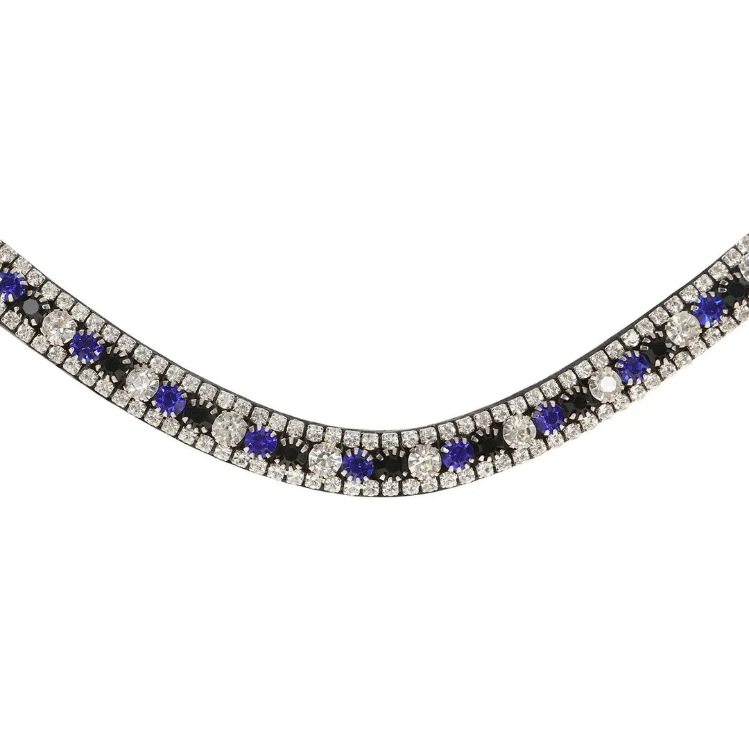 Lumiere Blue Crystal Browband - front