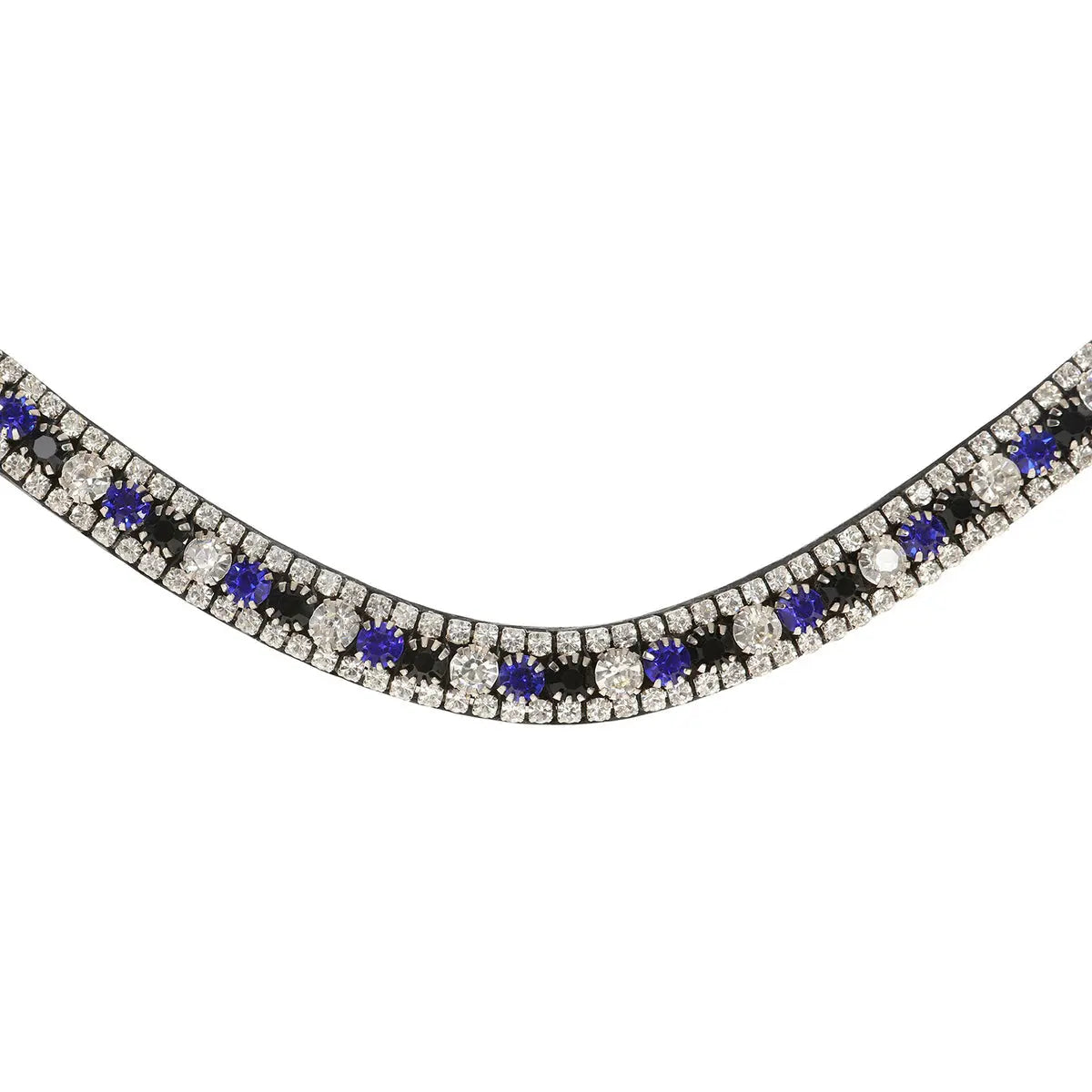 Lumiere Blue Crystal Browband - front