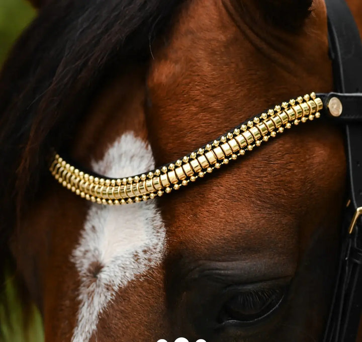 Lumiere Delta Gold Clincher Style Snap Browband Lumiere