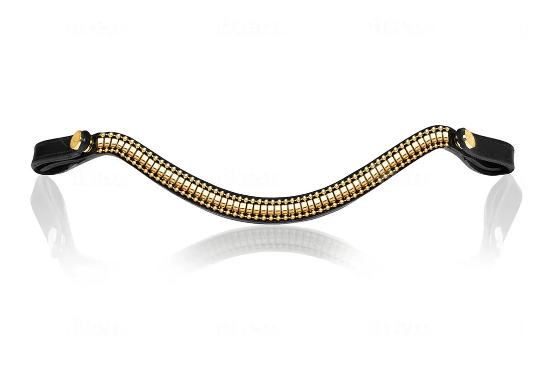 Lumiere Delta Gold Clincher Style Snap Browband Lumiere
