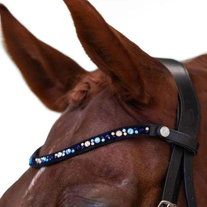 Lumiere Demi Round Crystal &amp; Suede Snap Browband Lumiere