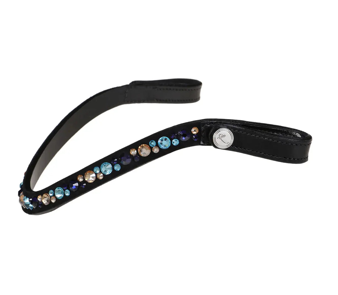 Lumiere Demi Round Crystal &amp; Suede Snap Browband Lumiere