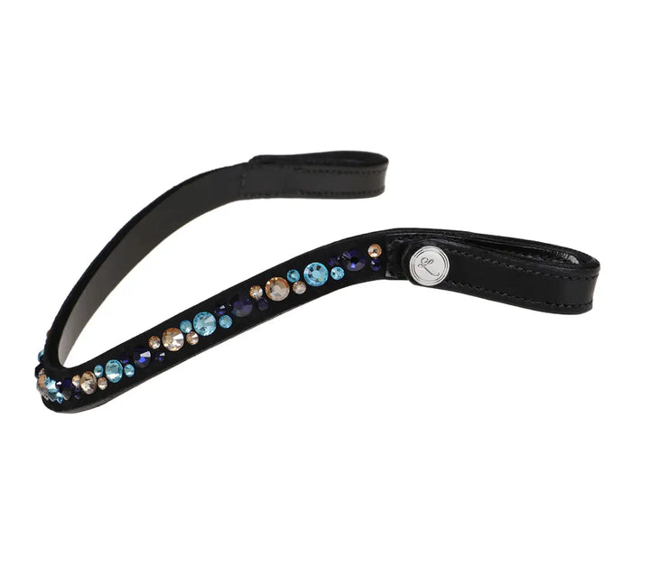Lumiere Demi Round Crystal &amp; Suede Snap Browband Lumiere