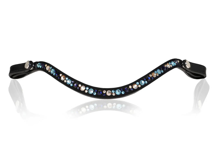 Lumiere Demi Round Crystal &amp; Suede Snap Browband Lumiere