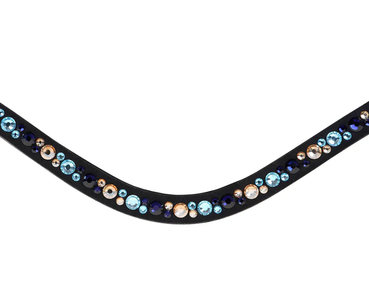 Lumiere Demi Round Crystal & Suede Snap Browband Lumiere