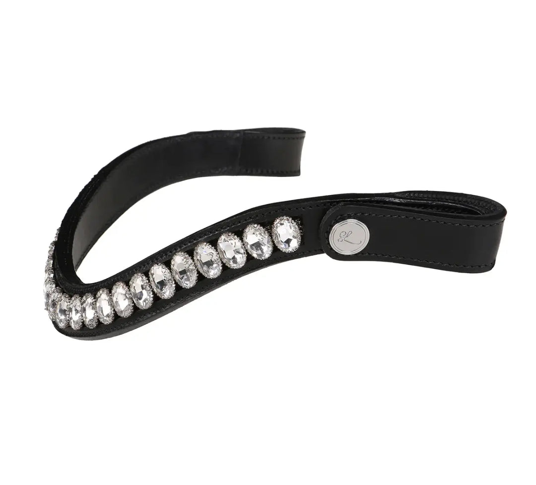 Lumiere Diva Oblong Oval Clear Crystal Snap Browband Lumiere