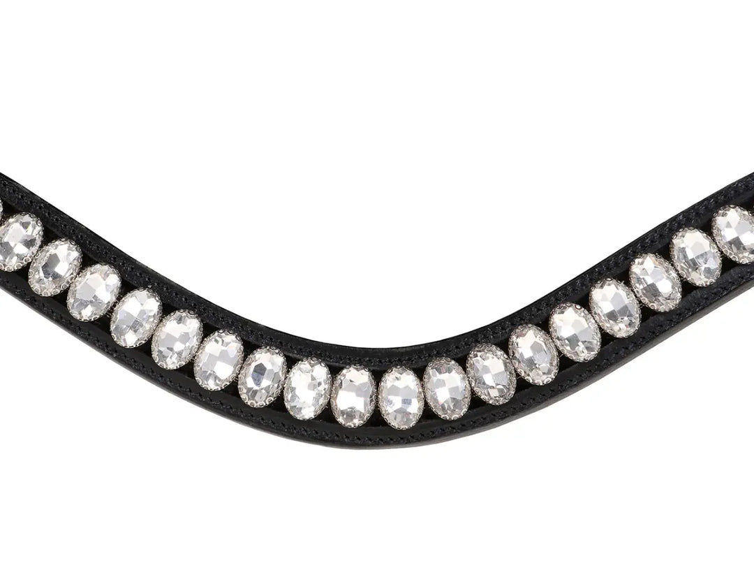 Lumiere Diva Oblong Oval Clear Crystal Snap Browband Lumiere
