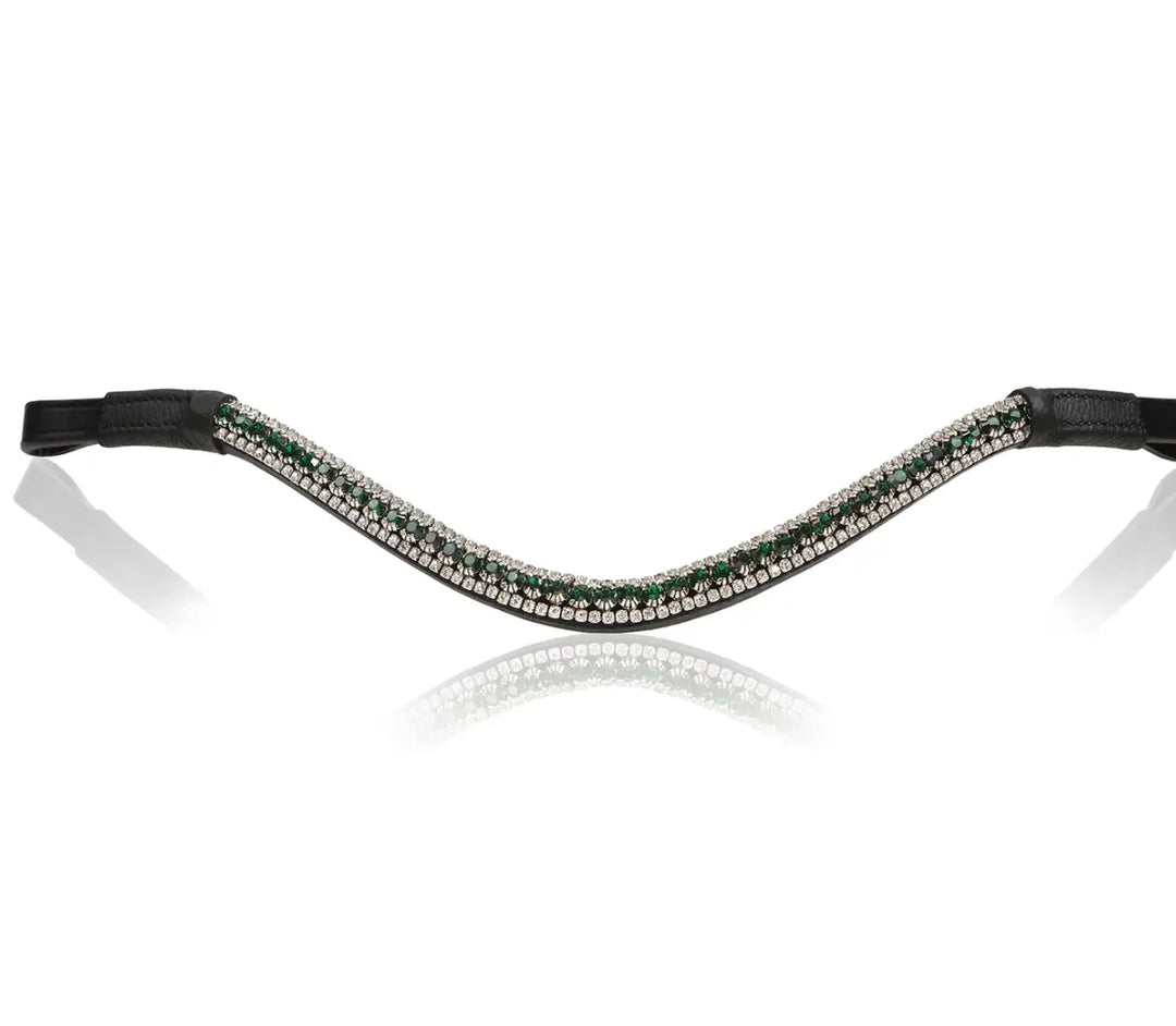 Lumiere Emerald Green Crystal Snap Browband Lumiere