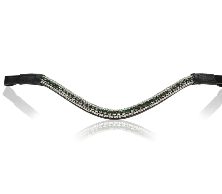 Lumiere Emerald Green Crystal Snap Browband Lumiere