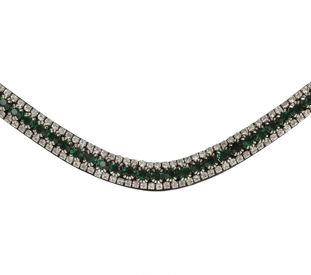 Lumiere Emerald Green Crystal Snap Browband Lumiere