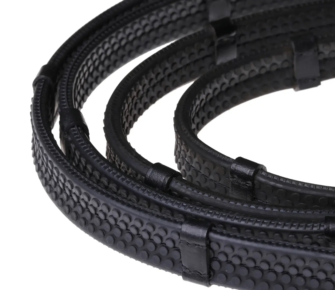 Lumiere Leather & Rubber Grip Reins (Rolled) – Silver Fittings Lumiere