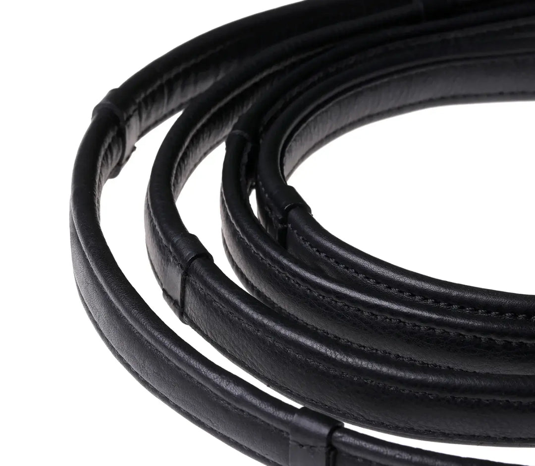 Lumiere Padded Nappa Leather Reins (Flat) – Silver Fittings