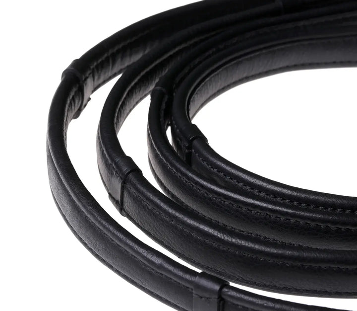 Lumiere Padded Nappa Leather Reins (Flat) – Silver Fittings