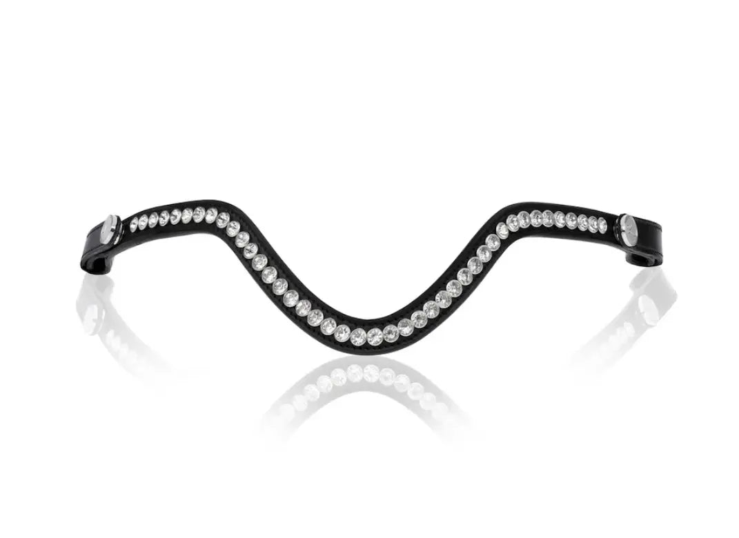 Lumiere Saphira Clear Round Crystal  Snap Browband Lumiere