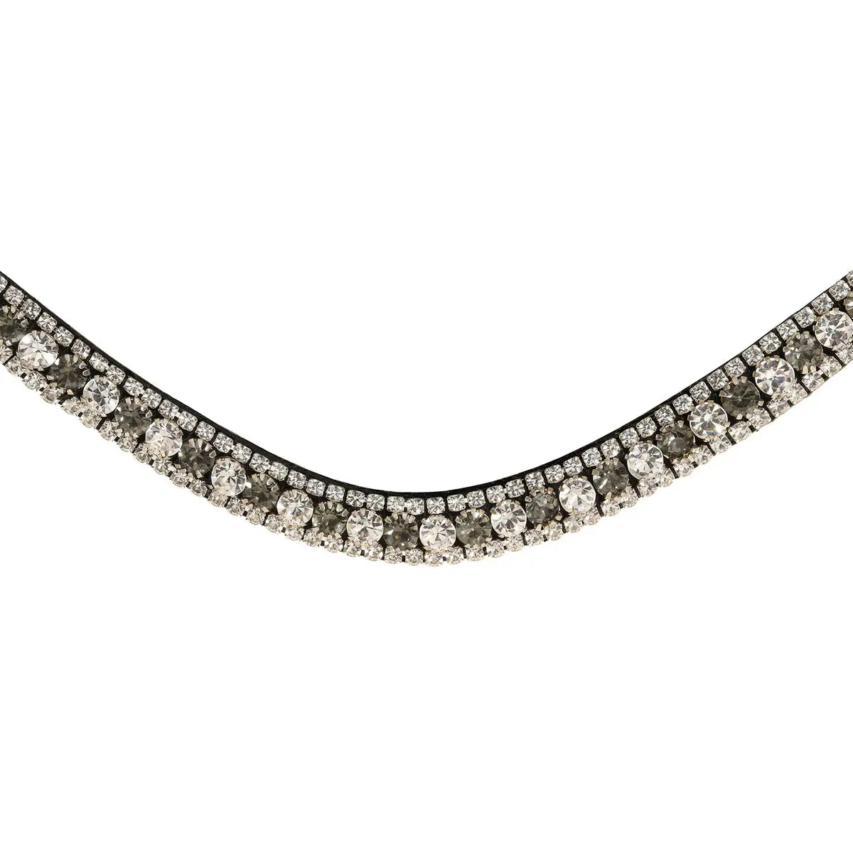 Lumiere Silver Crystal Browband - front