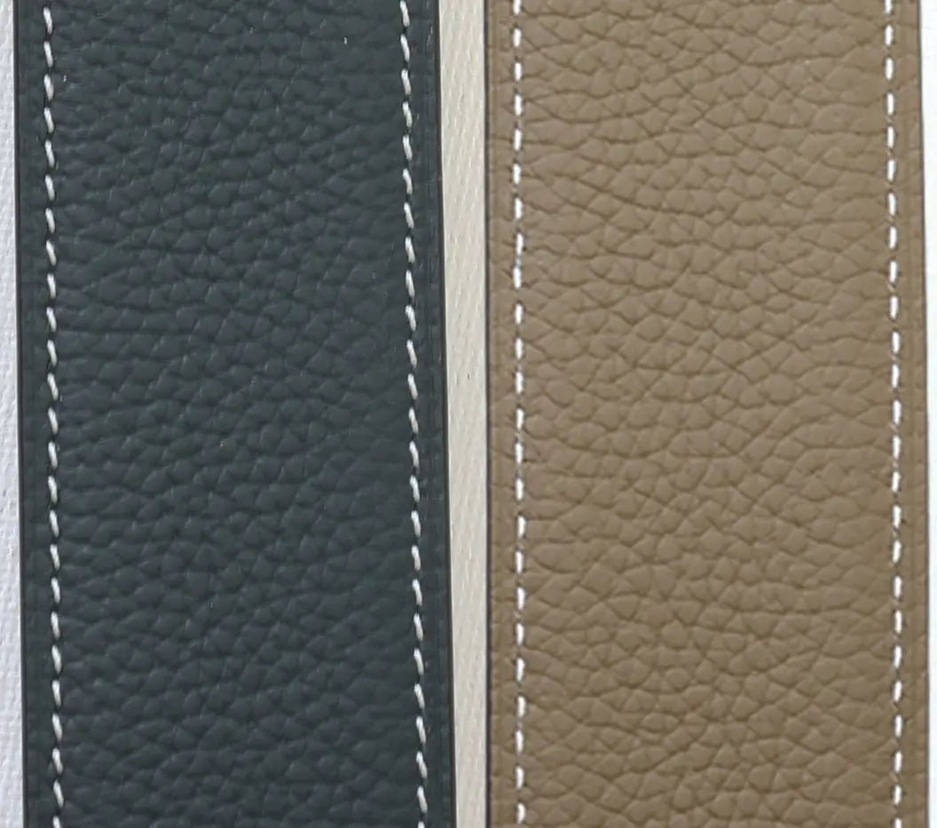 Mane Jane Reversible Belt #color _Navy | Taupe