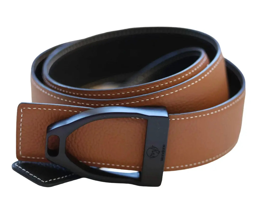Mane Jane Reversible Belt #color _Black | Chestnut