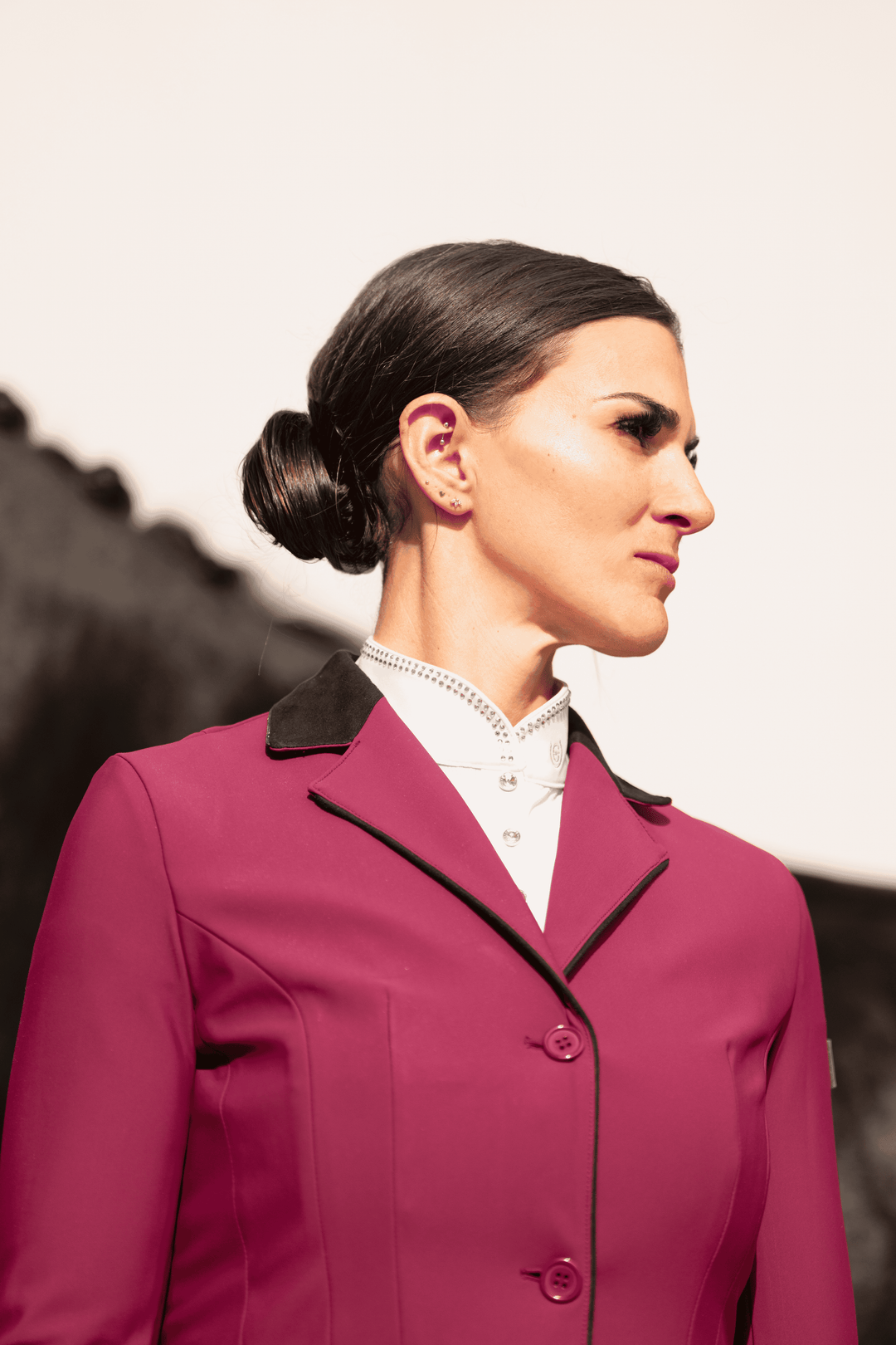 Equestrian Stockholm Classic Show Coat - Merlot