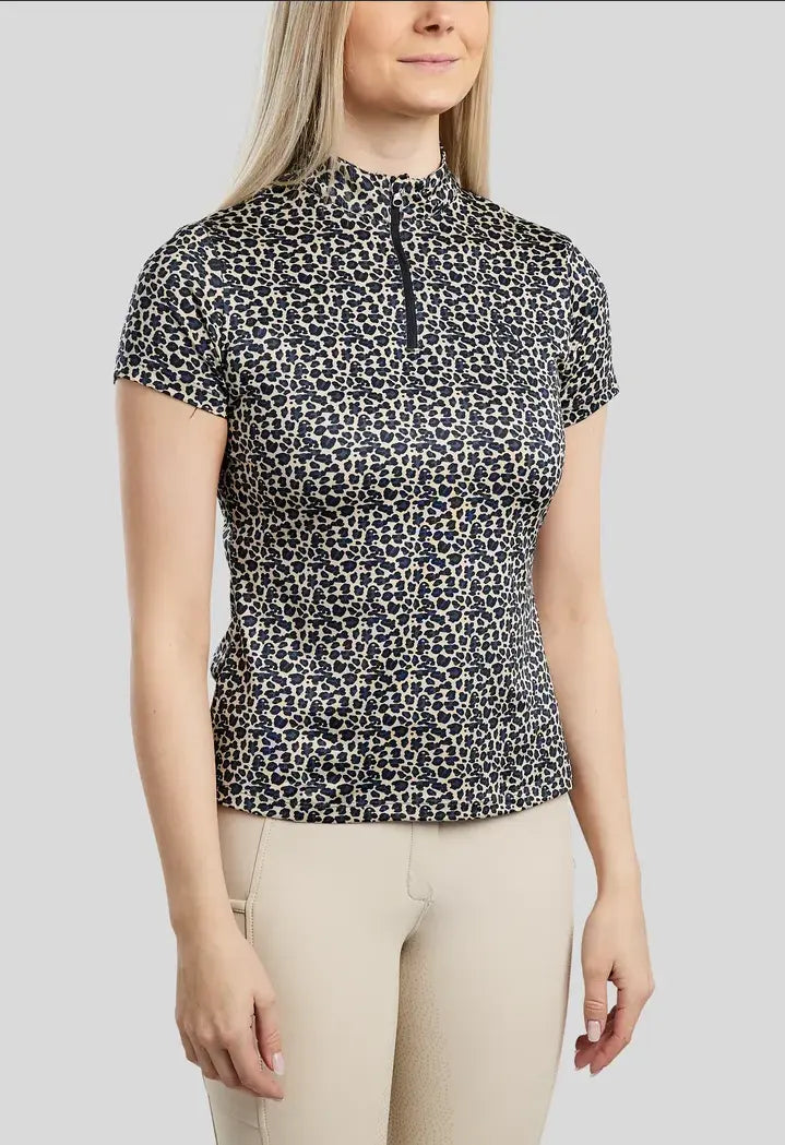 MoLeonora Leo Print Training Top Montar