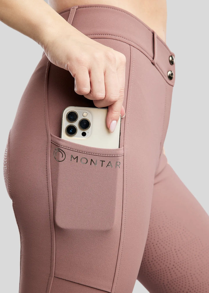Montar Megan Full Grip with Phone Pockets - Dusty Rose Montar