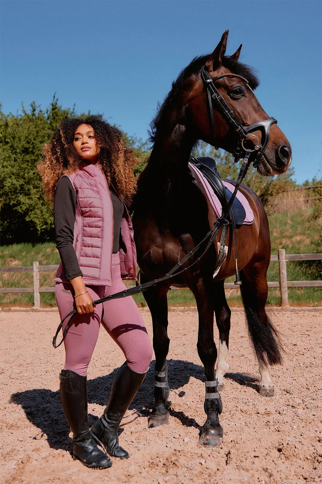 Montar Megan Full Grip with Phone Pockets - Dusty Rose Montar