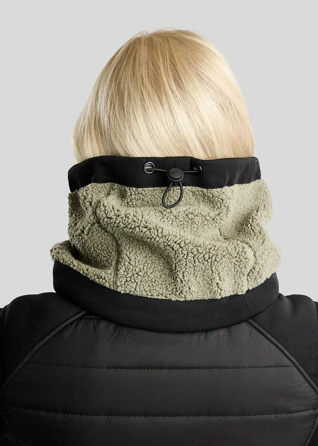 Montar MoEbba Teddy Fleece Collar - Dusty Green