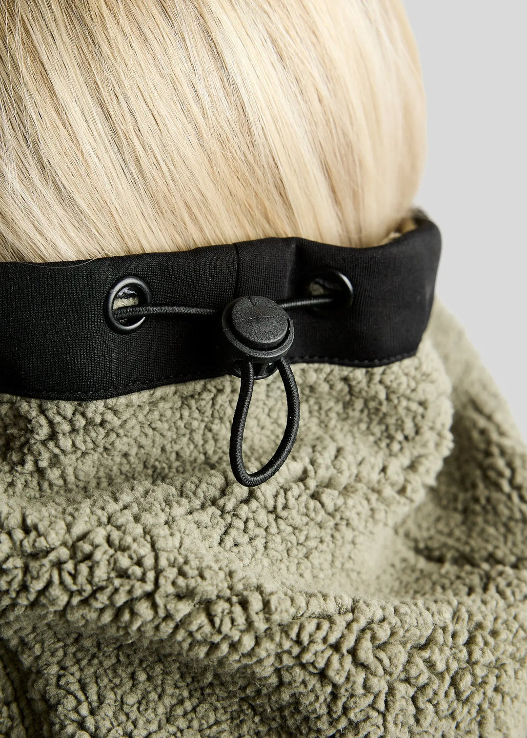 Montar MoEbba Teddy Fleece Collar - Dusty Green