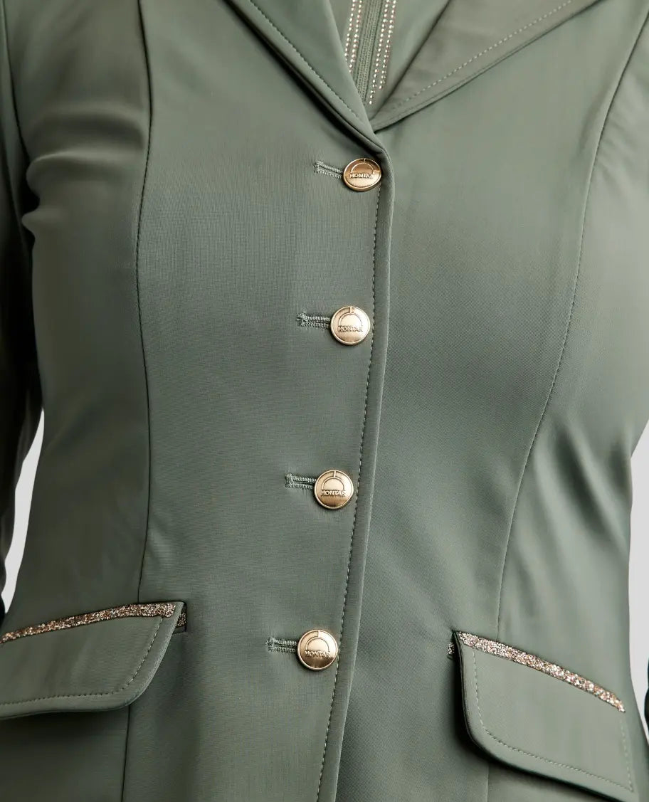 Montar MoLila Competition Show Coat with Champagne Crystal Tape Montar