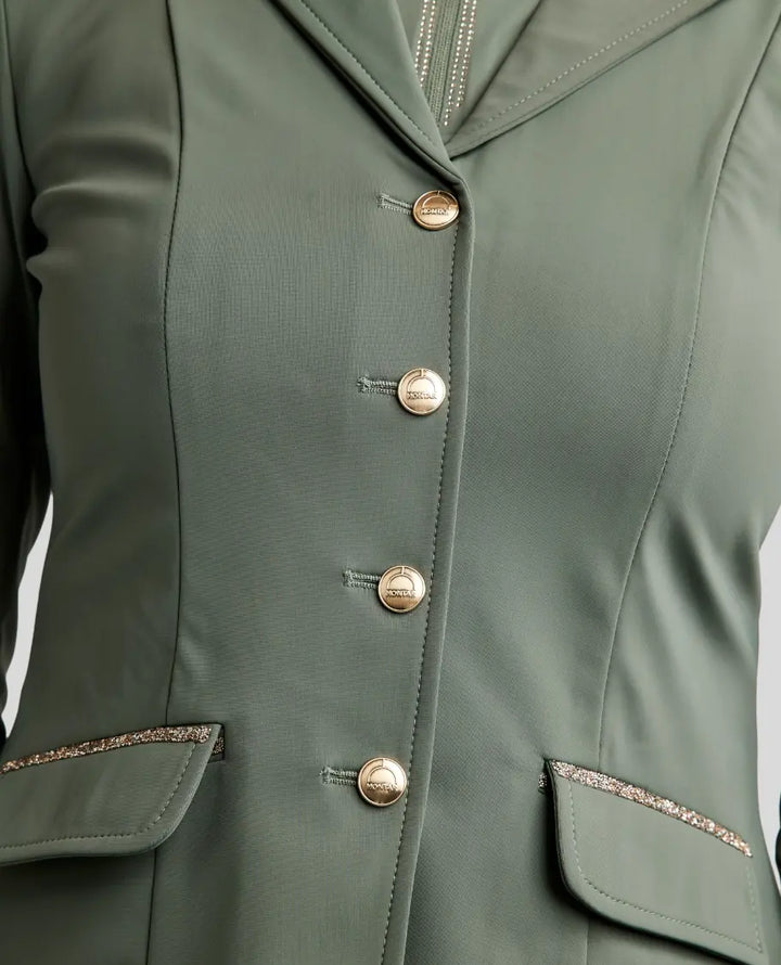 Montar MoLila Competition Show Coat with Champagne Crystal Tape Montar