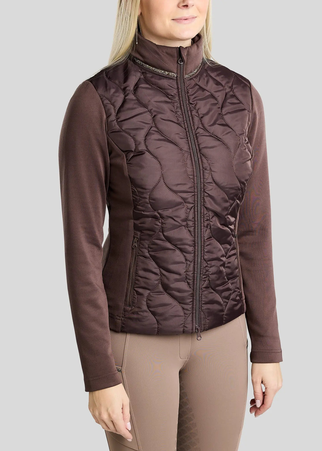 Montar MoVeronica Hybrid Jacket with Golden Quartz Crystals - Black Peony