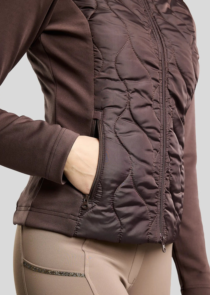 Montar MoVeronica Hybrid Jacket with Golden Quartz Crystals - Black Peony