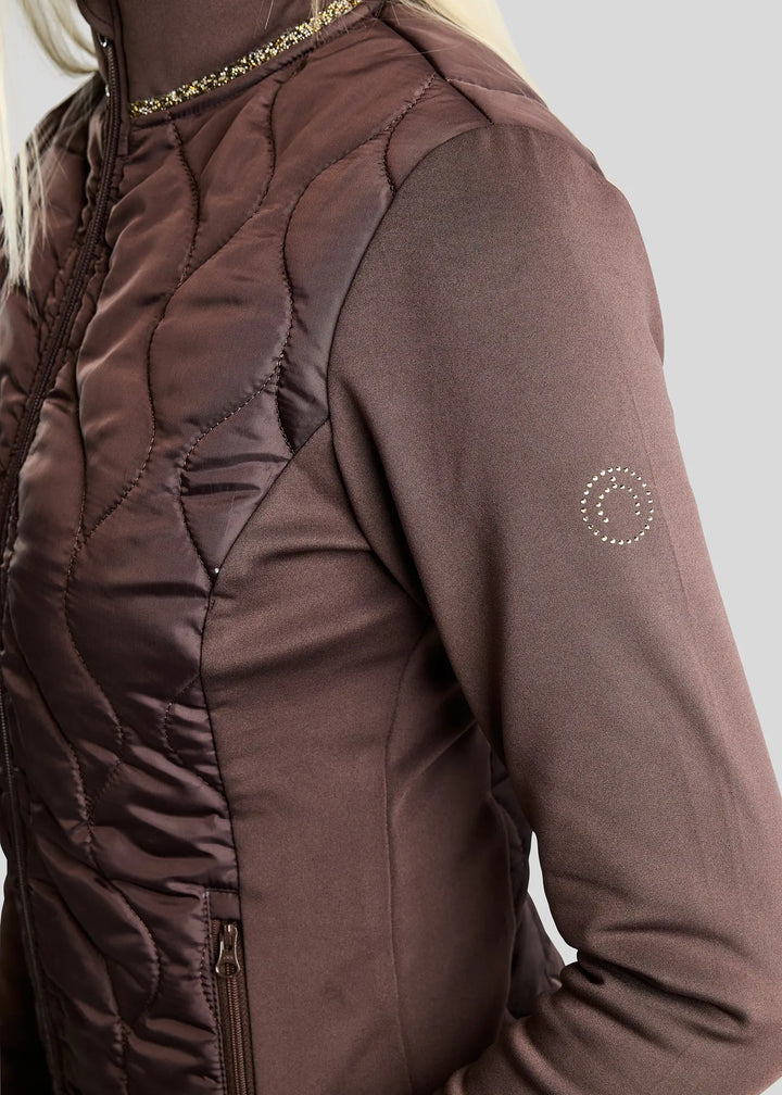 Montar MoVeronica Hybrid Jacket with Golden Quartz Crystals - Black Peony