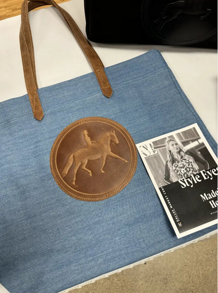 NEW Tucker Tweed Equestrian Canvas Barn Tote Bag – RIDE OR DIE