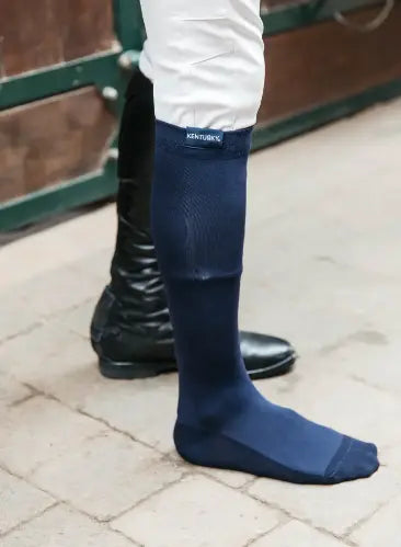 Navy Achilles Gel Boot Socks Kentucky Horsewear