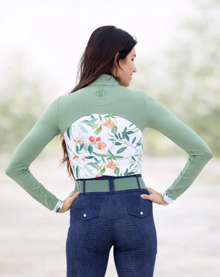 Novella Equestrian Peaches 1/4 Zip Long Sleeve Novella