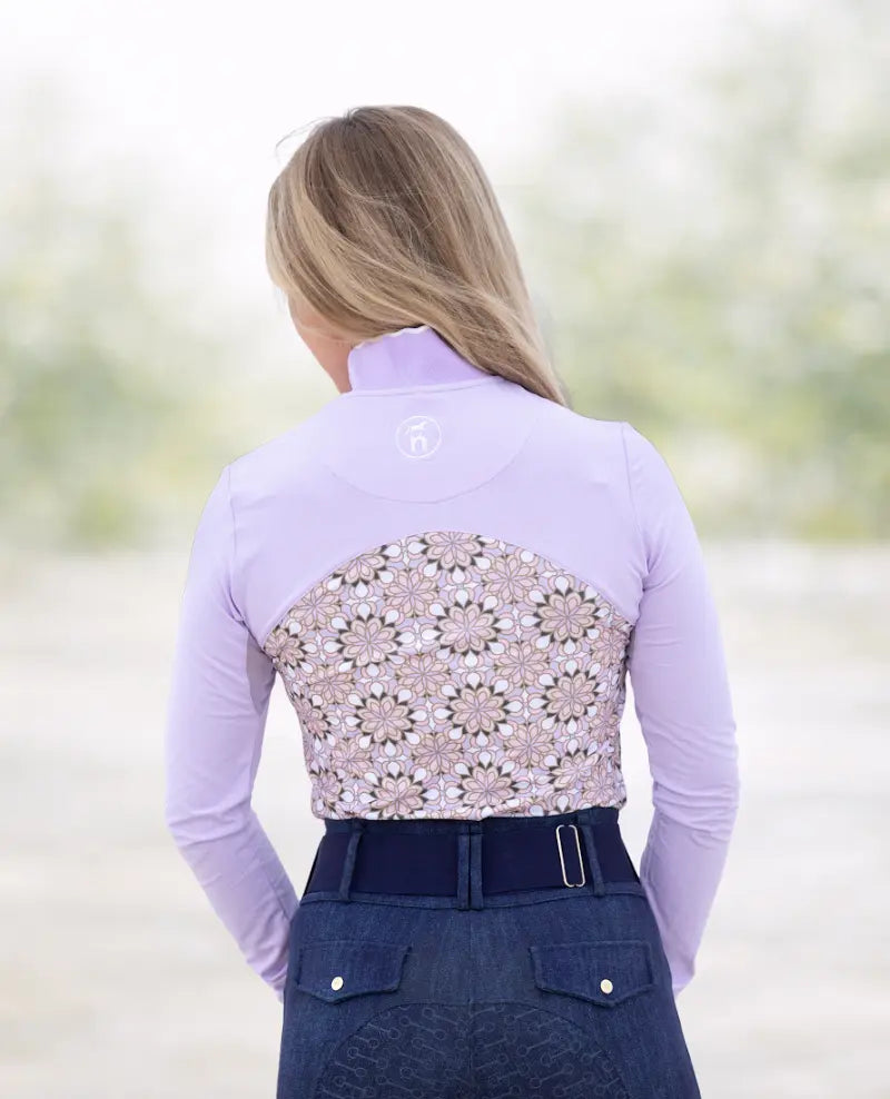 Novella Equestrian The Faith Lilac 1/4 Zip Long Sleeve Novella