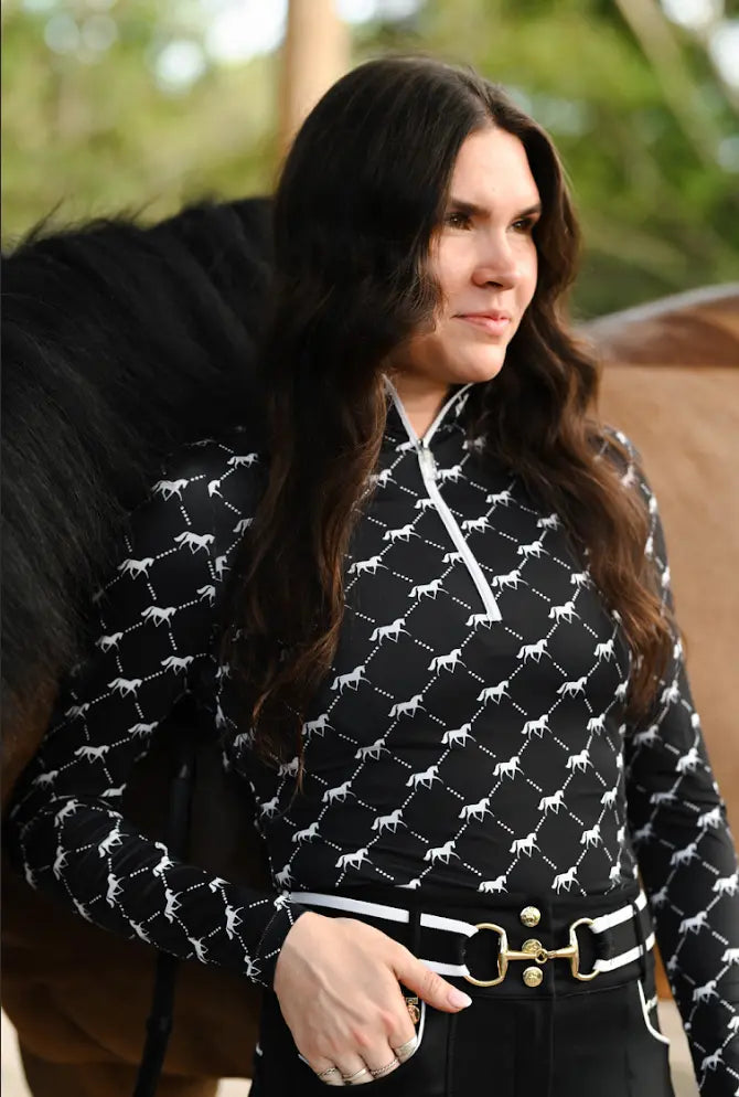 Novella Logo Sport Zip Long Sleeve Novella