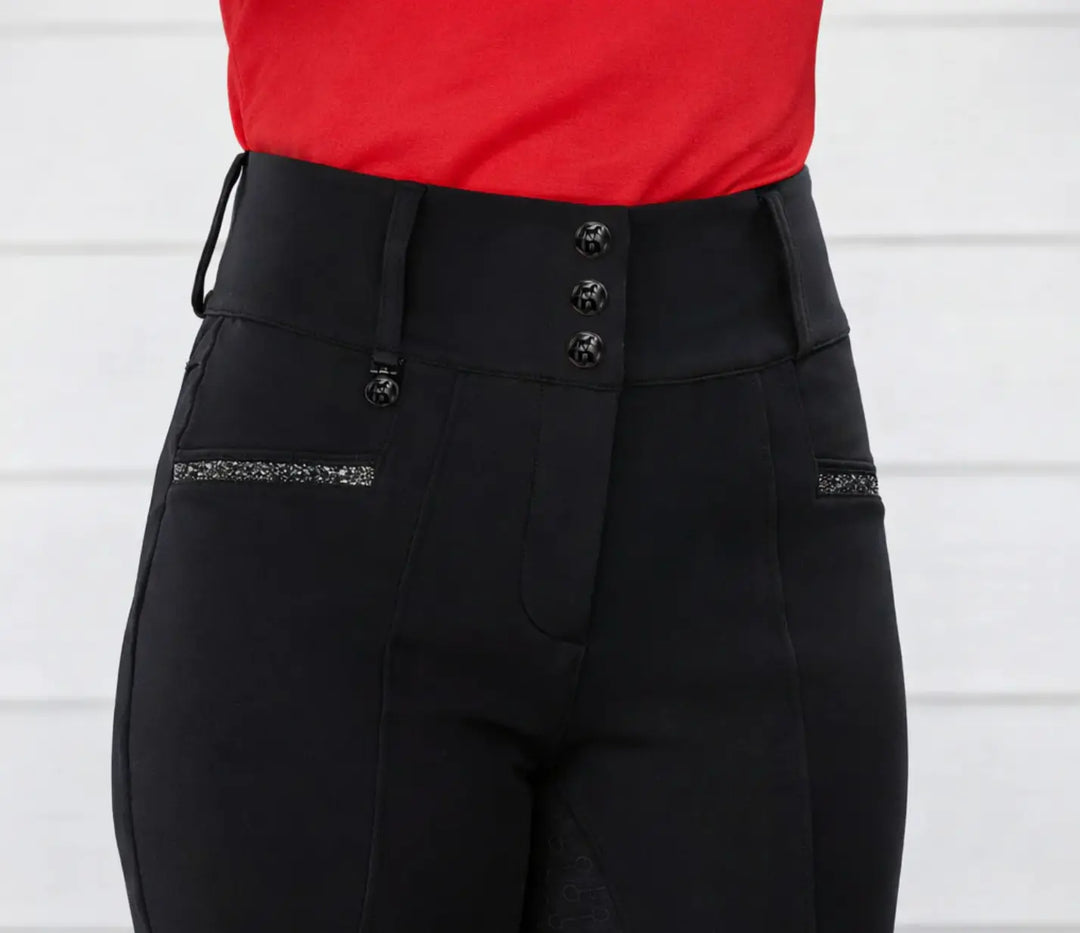 Novella Showstopper Black Bling Full Seat Breeches