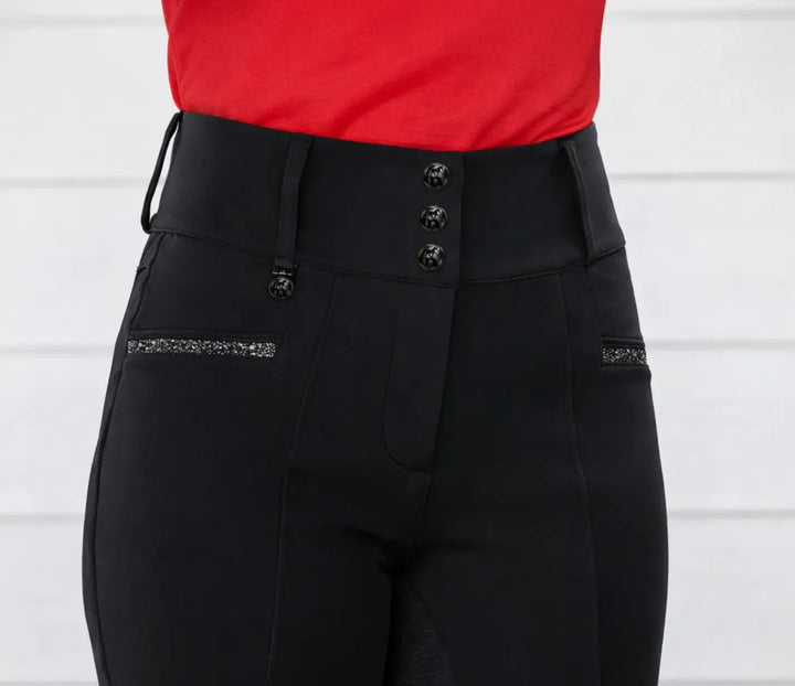 Novella Showstopper Black Bling Full Seat Breeches