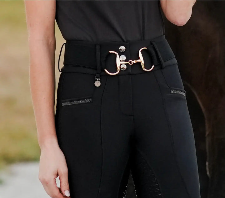 Novella Showstopper Black Bling Full Seat Breeches