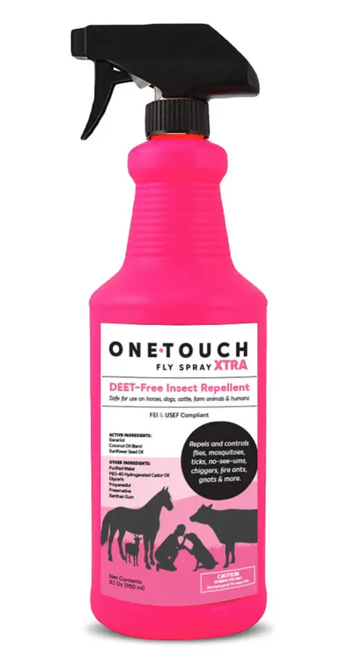 One Touch Xtra All Natural Fly Spray (flies, ticks, mosquitos, gnats and more) Kindred Co.