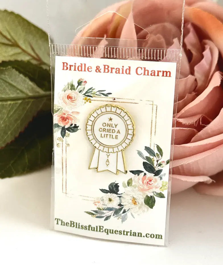 "Only Cried a Little" Lapel Pin Blissful Equestrian