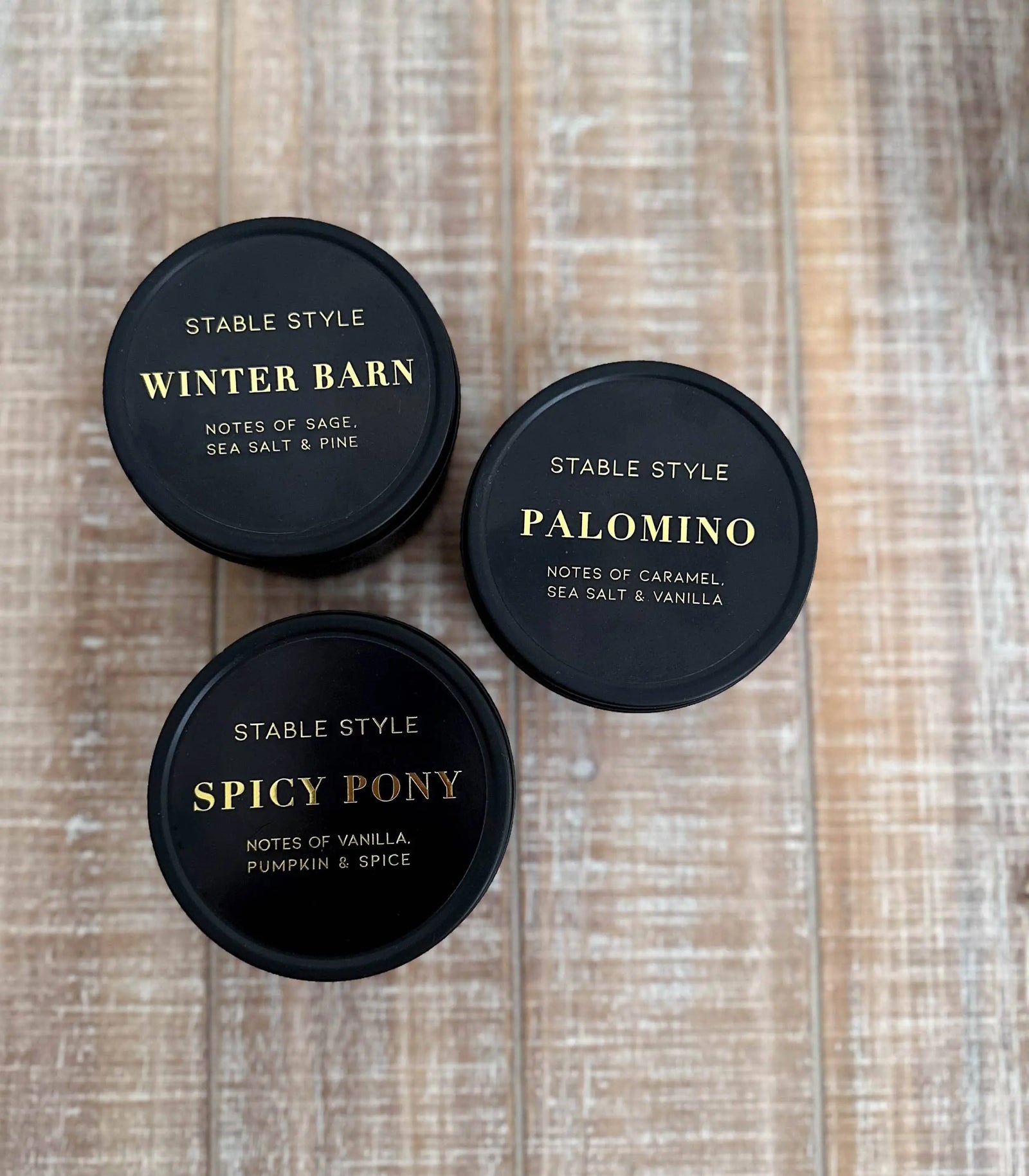 Palomino Soy Wax Seasonal Candle Tin Stable Style