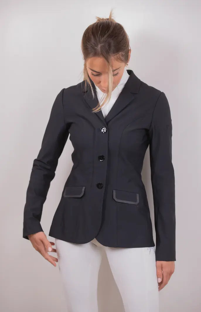 Pénélope Calistus Black Hunter Show Coat (Air Vest Compatible) Penelope