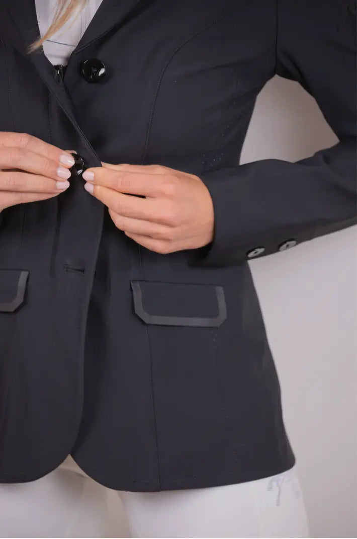Pénélope Calistus Black Hunter Show Coat (Air Vest Compatible) Penelope