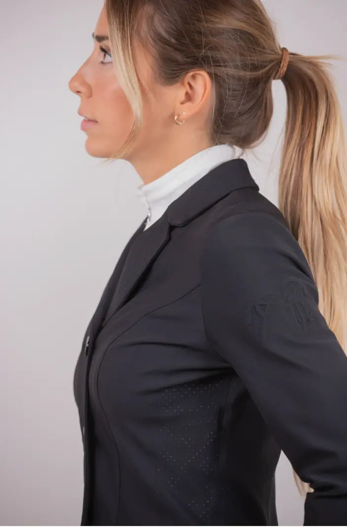 Pénélope Calistus Black Hunter Show Coat (Air Vest Compatible) Penelope