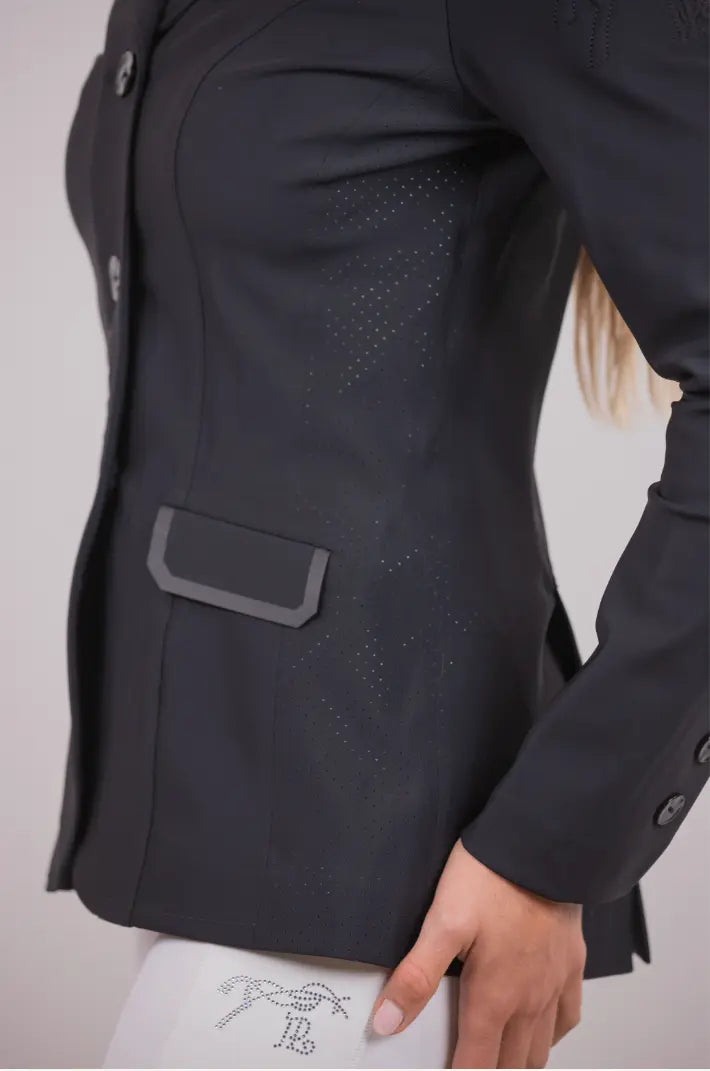 Pénélope Calistus Black Hunter Show Coat (Air Vest Compatible) Penelope